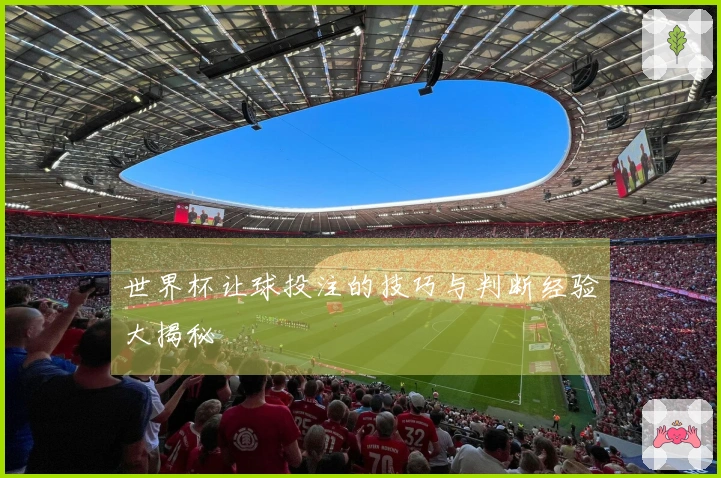 世界杯让球投注的技巧与判断经验大揭秘